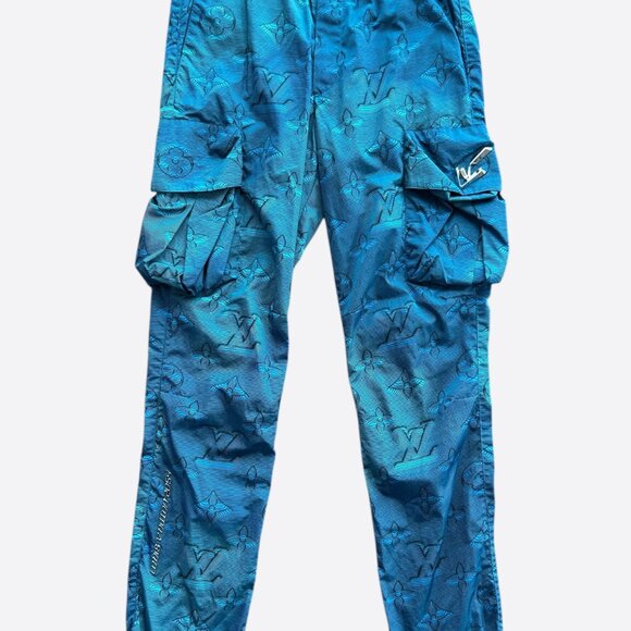 Louis Vuitton Blue 2054 Monogram Cargo Pants - Picture 1 of 8